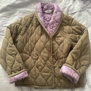 Xirena Harlowe quilted reversible bandana jacket